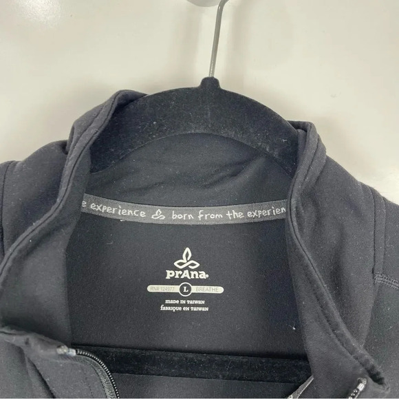 Prana Black Zip Up Lightweight Jacket Women's Size Large - Picture 3 of 9
